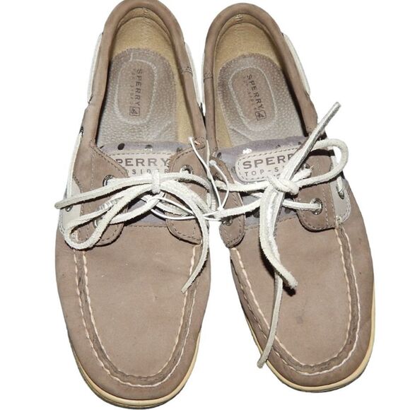 SPERRY Bluefish women size 7 metallic dot sequin top sider boat shoe - Picture 3 of 9